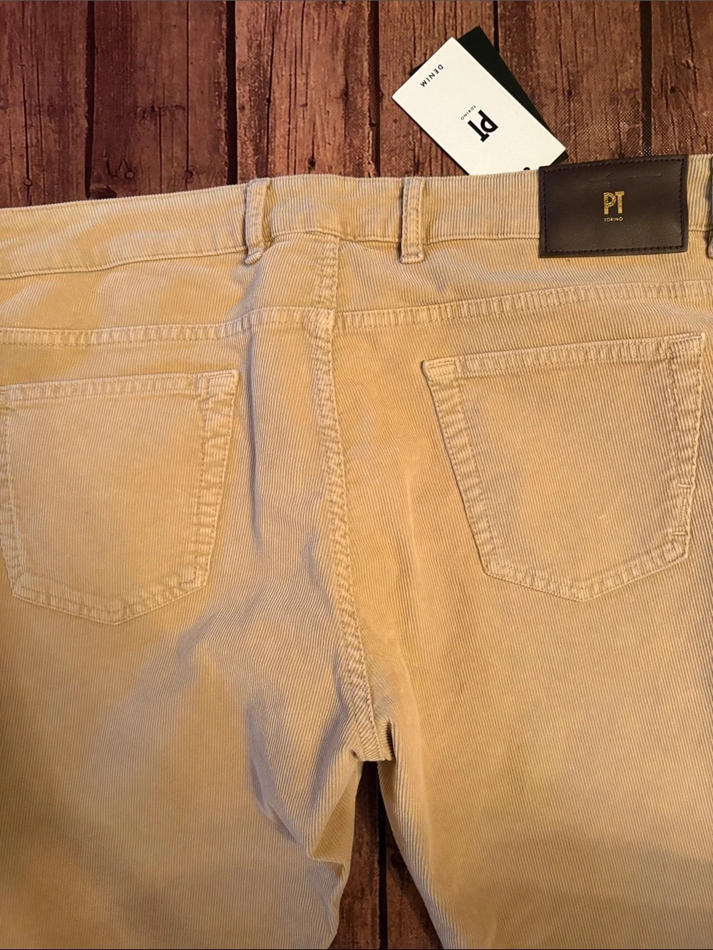 NWT PT Torino Jazz Stretch Corduroy 38/35